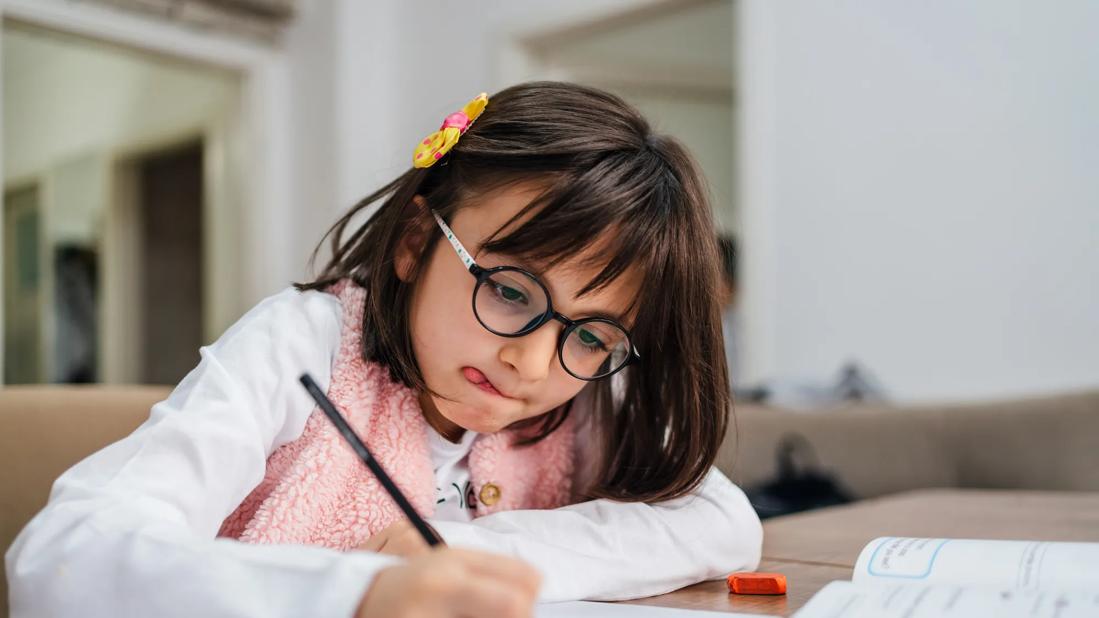 Child doing homework